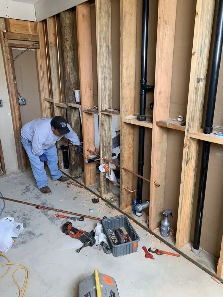 Commercial rough-in plumbing for Water Heater Replacement in Colchester